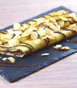 Crepe chocolat banane amande